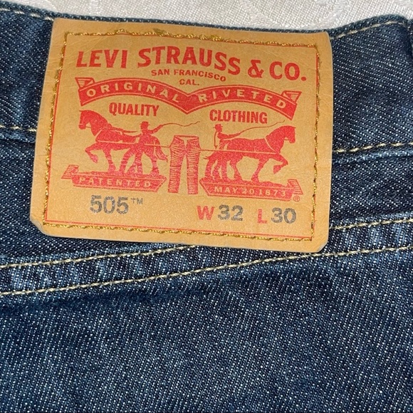 Levi Strauss 505 Cotton Denim Jeans Size 32 x 30 - Picture 9 of 14